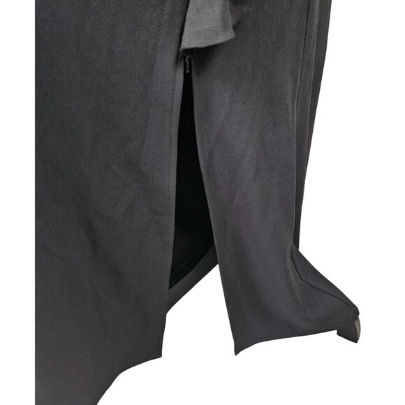 Vfshow Elegant Black Women's Evening Dress Ruffled Peplum & Flounce Size Large - Picture 9 of 13